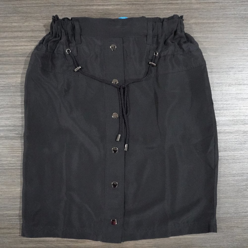 Neiman Marcus Brand - Elastic Waist Causal Black Skirt